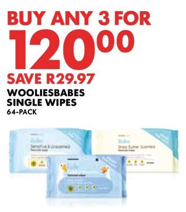WOOLIESBABES SINGLE WIPES