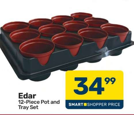 Edar 12-Piece Pot and Tray Set