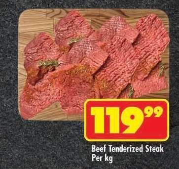 Beef Tenderized Steak