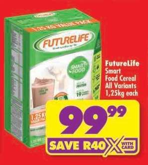 FutureLife Smart Food Cereal All Variants, 1,25kg each