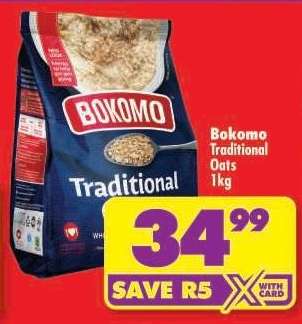 Bokomo Traditional Oats 1kg