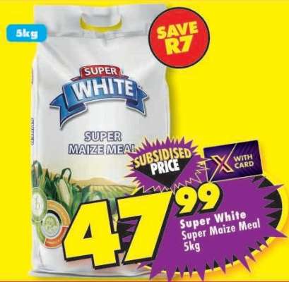 SUPER WHITE SUPER MAIZE MEAL 5kg