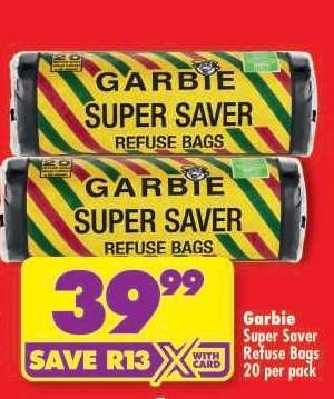 Garbie Super Saver Refuse Bags