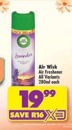 Air Wick Air Freshener All Variants 280ml each