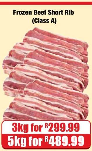 Frozen Beef Short Rib (Class A)