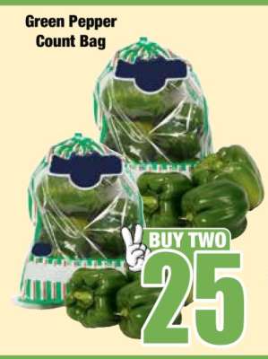 Green Pepper Count Bag
