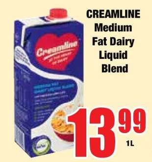 CREAMLINE Medium Fat Dairy Liquid Blend