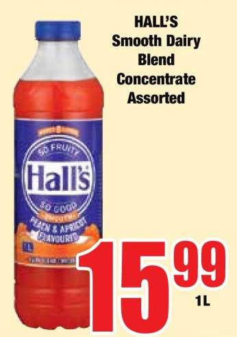 HALL'S Smooth Dairy Blend Concentrate Assorted