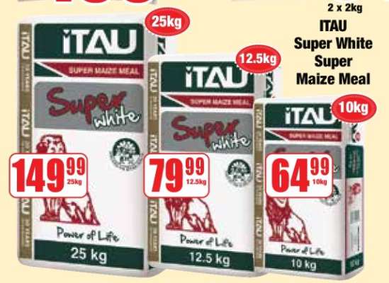 ITAU Super White Super Maize Meal 10kg