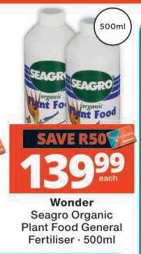 Wonder Seagro Organic Plant Food General Fertiliser