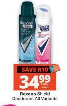 Rexona Shield Deodorant All Variants