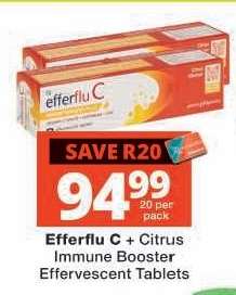 Efferflu C + Citrus Immune Booster Effervescent Tablets