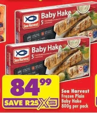 SEA HARVEST FROZEN PLAIN/BABY HAKE