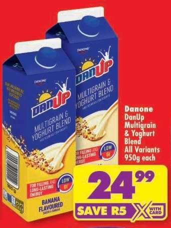 DANONE DANUP MULTIGRAIN YOGHURT BLEND all variants 950g each