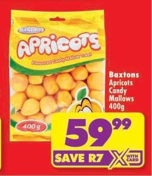Baxtons Apricots Candy Mallows 400g