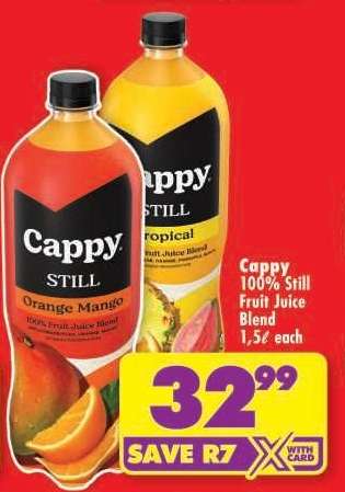 Cappy 100% Still Fruit Juice Blend