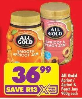 ALL GOLD APRICOT/APRICOT & PEACH JAM