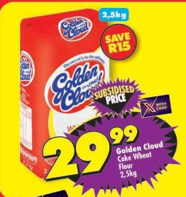 Golden Cloud Cake
Wheat Flour 2.5kg