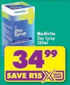 MEDIRITE ZINC SYRUP 200ml