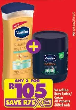 Vaseline Body Lotion/Cream