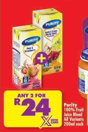 Purity 100% Fruit Juice Blend