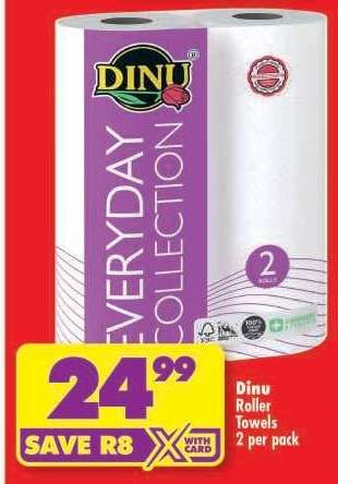 DINU ROLLER TOWELS 2 per pack
