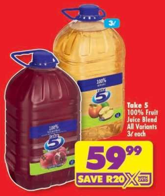 TAKE 5 100% FRUIT JUICE BLEND