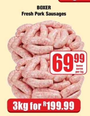 BOXER Fresh Pork Sausages