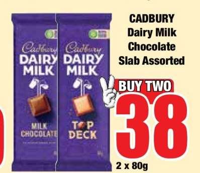 Cadbury Dairy Milk Chocolate Slab Assorted