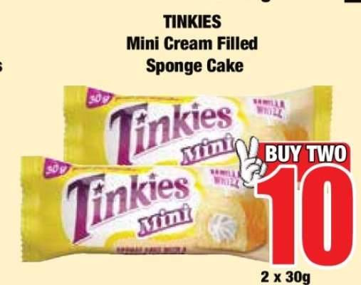 TINKIES Mini Cream Filled Sponge Cake