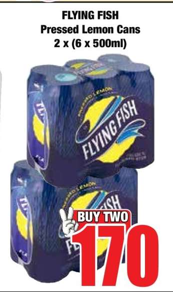 FLYING FISH Pressed Lemon Cans 2 x (6 x 500ml)