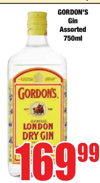 GORDON’S Gin Assorted 750ml