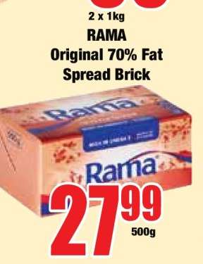 Rama Original 70% Fat Spread Brick