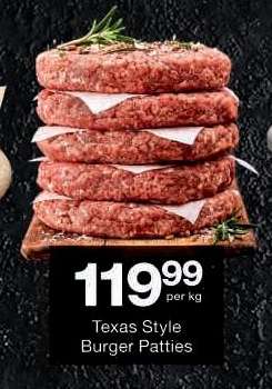 Texas Style Burger Patties