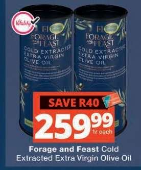 Forage and Feast Cold Extracted Extra Virgin Olive Oil