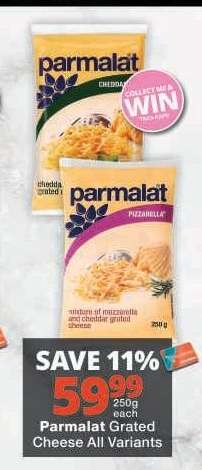 Parmalat Grated Cheese All Variants