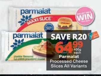 PARMALAT PROCESSED CHEESE SLICES all variants