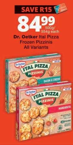 Dr. Oetker Ital Pizza Frozen Pizzinis