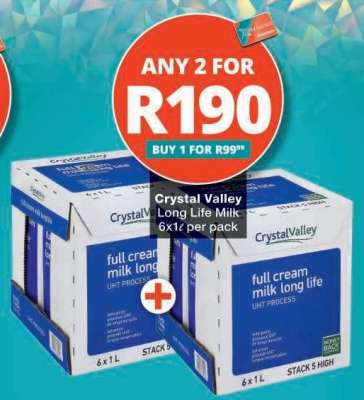 CRYSTAL VALLEY LONG LIFE MILK