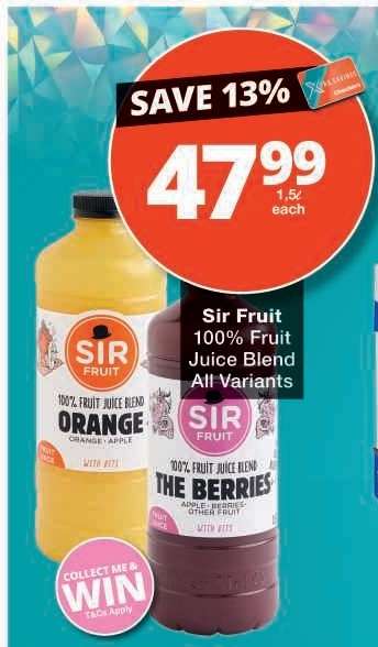 Sir Fruit 100% Fruit Juice Blend
