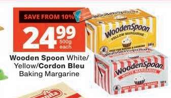 Wooden Spoon White/Yellow/Cordon Bleu Baking Margarine