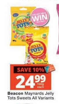 Beacon Maynards Jelly Tots Sweets All Variants