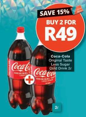 Coca-Cola Original Taste Less Sugar Cold Drink