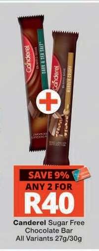 Canderel Sugar Free Chocolate Bar