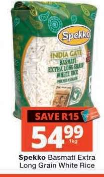 SPEKKO Basmati Extra Long Grain White Rice