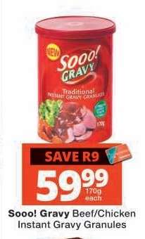 Sooo! Gravy Beef/Chicken Instant Gravy Granules