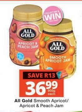 ALL GOLD SMOOTH APRICOT/APRICOT & PEACH JAM