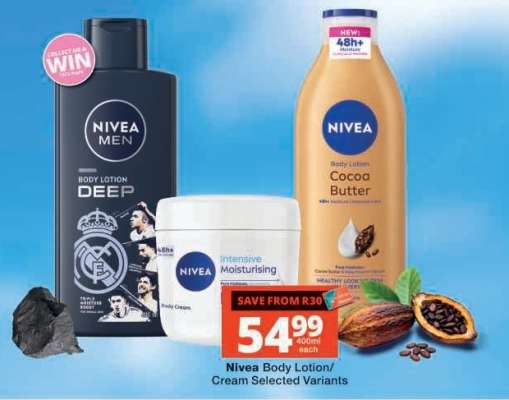 NIVEA BODY LOTION/CREAM selected variants