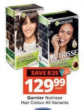 Garnier Nutrisse Hair Colour All Variants