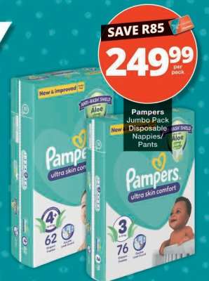 Pampers Jumbo Pack Disposable Nappies/Pants